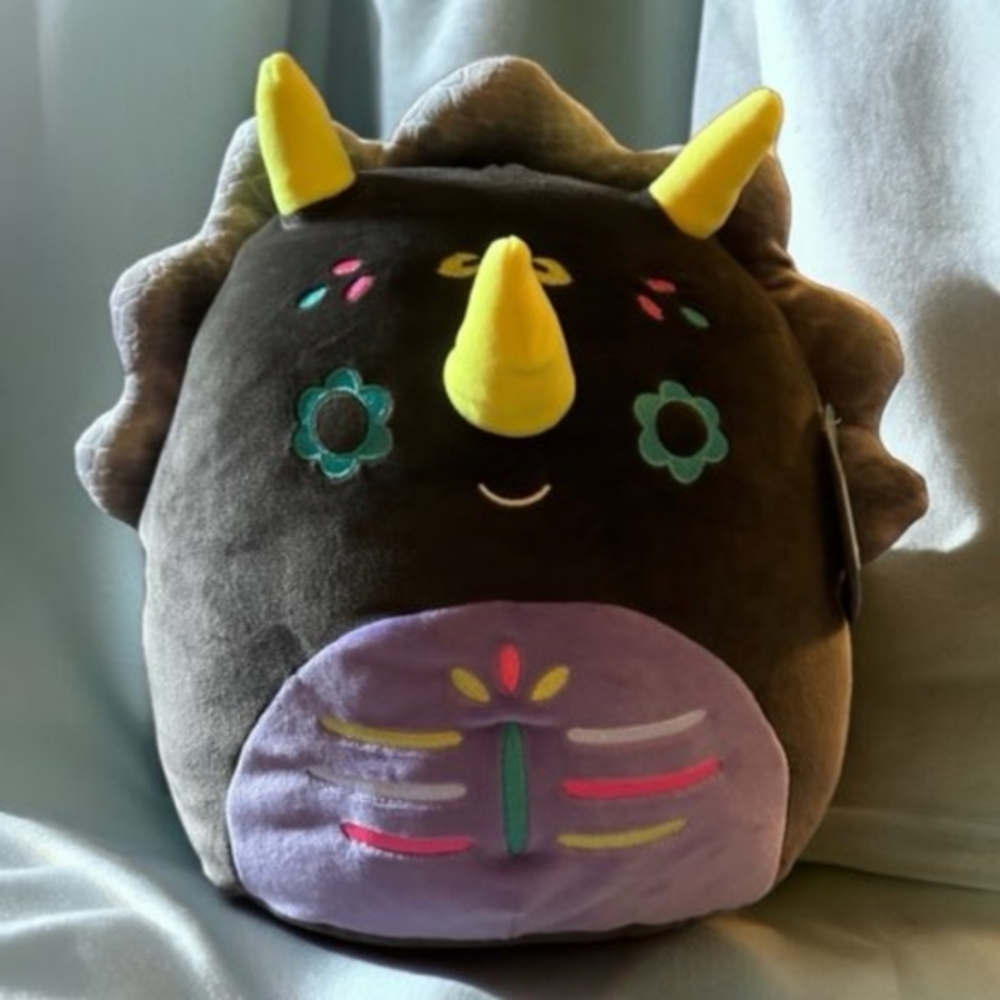 Day of the Dead Halloween 2023 12” Tetero the Triceratops Squishmallow